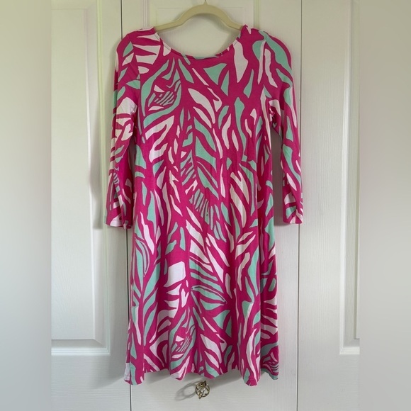 Lilly Pulitzer Dresses & Skirts - Lilly Pulitzer Ophelia Swing Dress Capri Pink Papaya Playa Lattice Size Small